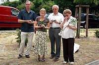 Enkel von Paul Raphael bei der Stolpersteinverlegung 2010 (Gerhard Hoffmann (Bund der Antifaschisten Frankfurt (Oder))